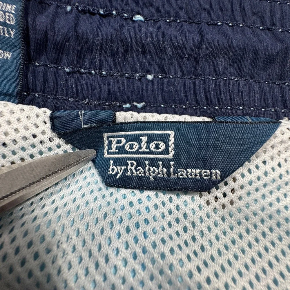 Polo Ralph Lauren Mens Swim Trunks Light Blue Large Mesh‎ Lined Pony Logo
